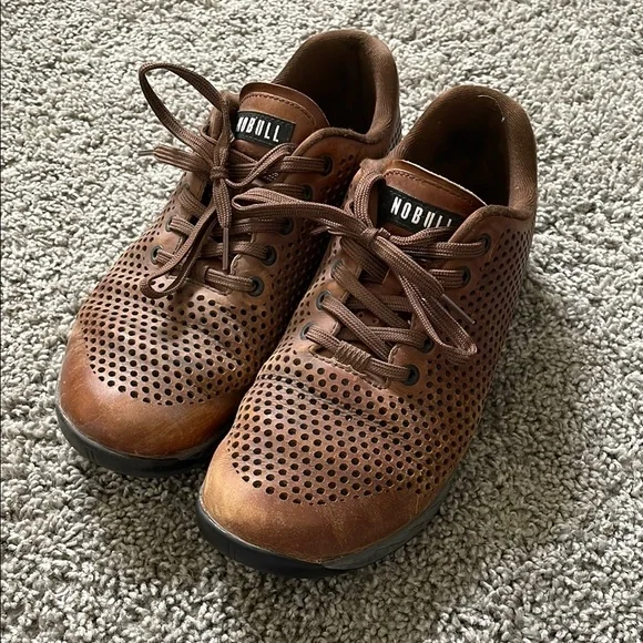 NOBULL | Shoes | Nobull Brown Sneakers Perforated Leather  display picture 1